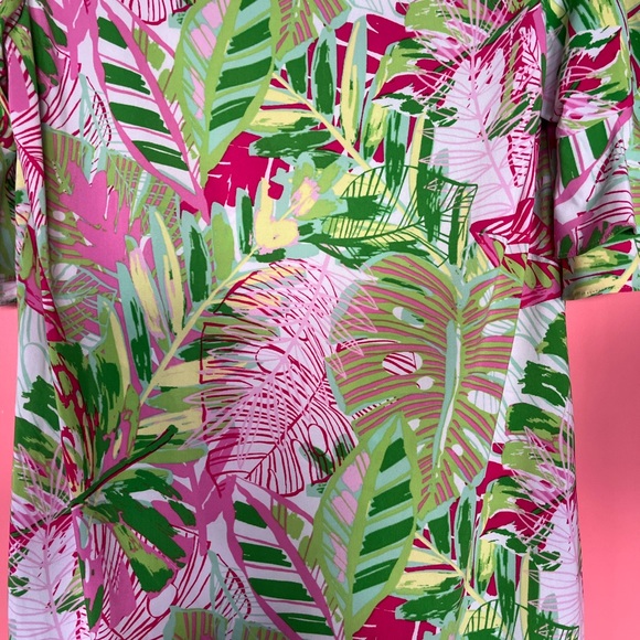 New Pappagallo tropical dress size Large - Picture 2 of 6